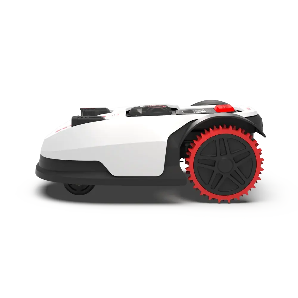 Kress Mission KR123E robotgräsklippare med OAS, sedd i profil