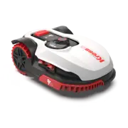 Kress Mission KR120E robotgräsklippare sedd snett ovanifrån