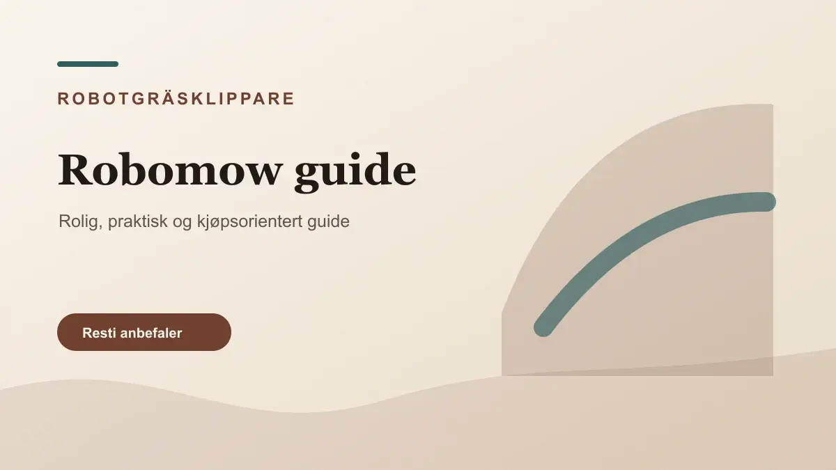 Robomow guide illustrert som robotgräsklippare hos Robotkollen