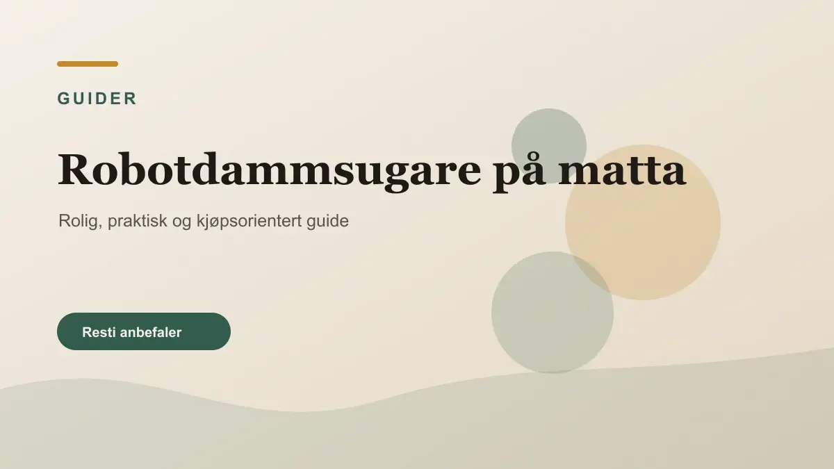 Robotdammsugare på matta illustrert som guider hos Robotkollen
