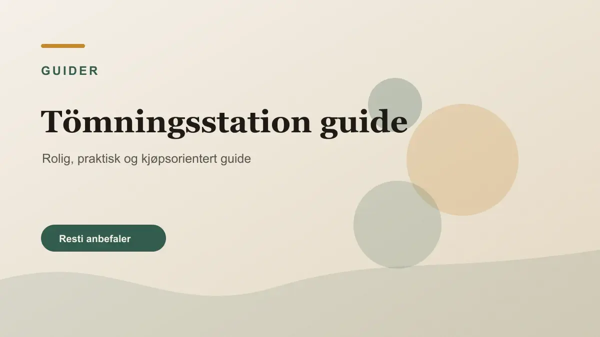 Tömningsstation guide illustrert som guider hos Robotkollen
